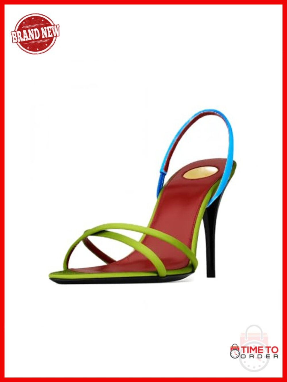 Satin Slingback Sandals Women Strappy Stiletto Heel Open Toe Dressy Evening